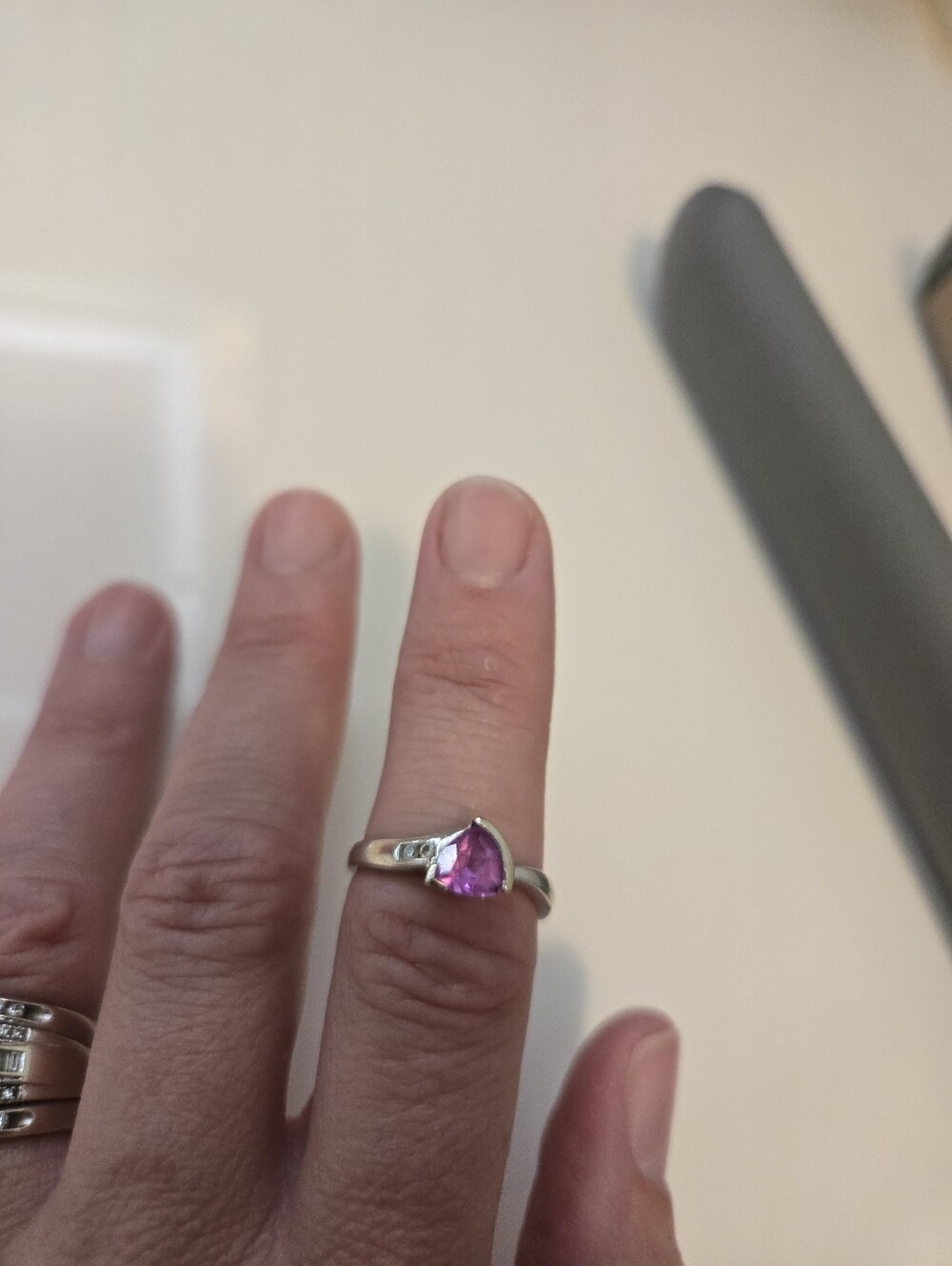 Kay's Jewelry Lab Created Pink Sapphire  Ring Size 7